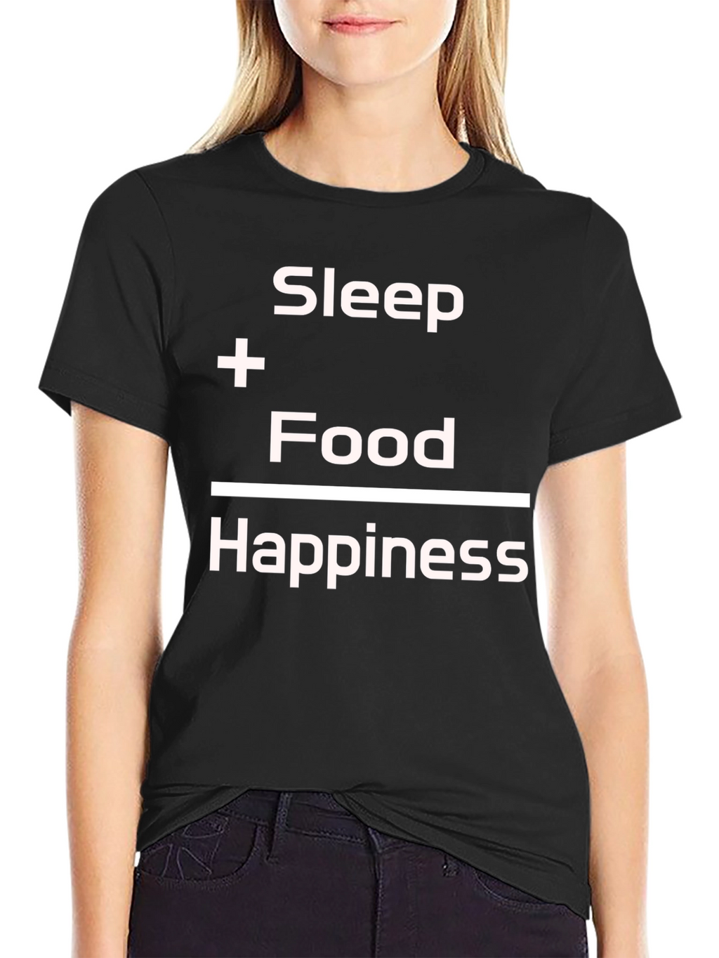 Sleep + Food = Happiness Graphic Tee