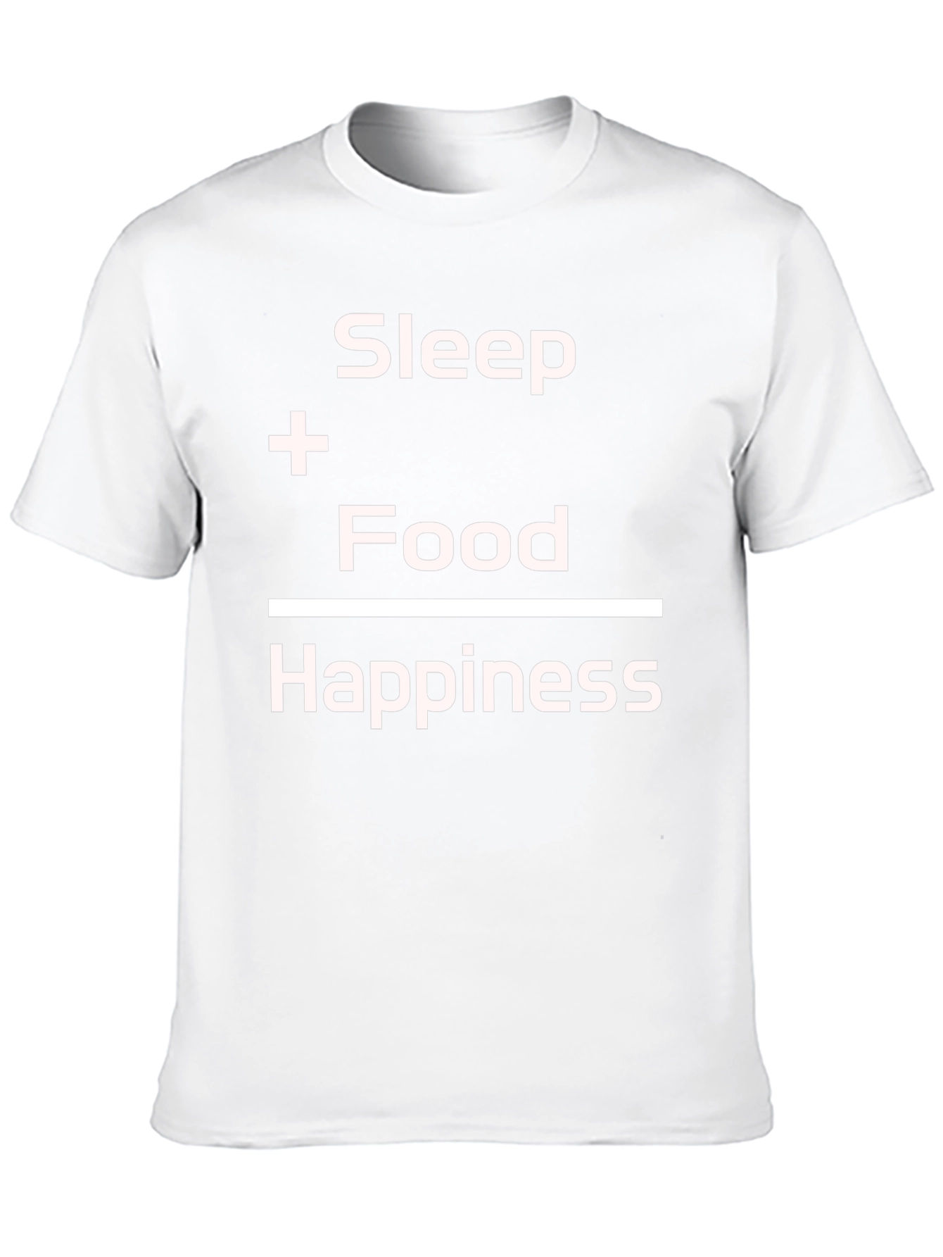 Sleep + Food = Happiness Graphic Tee