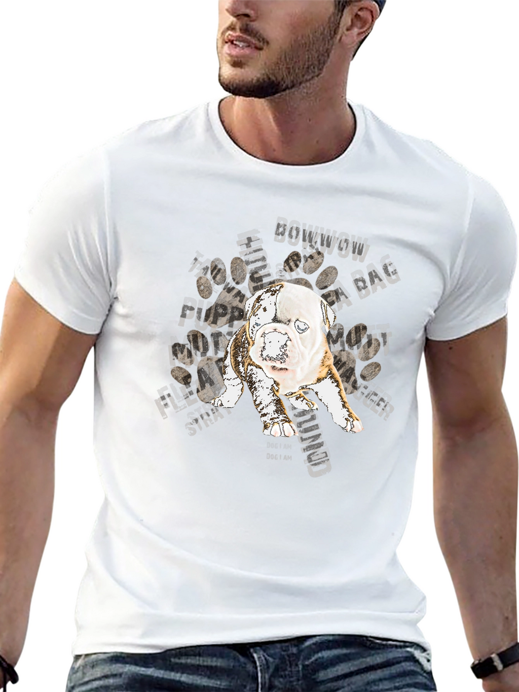 Dog Graphic T-Shirt - BowWow Design