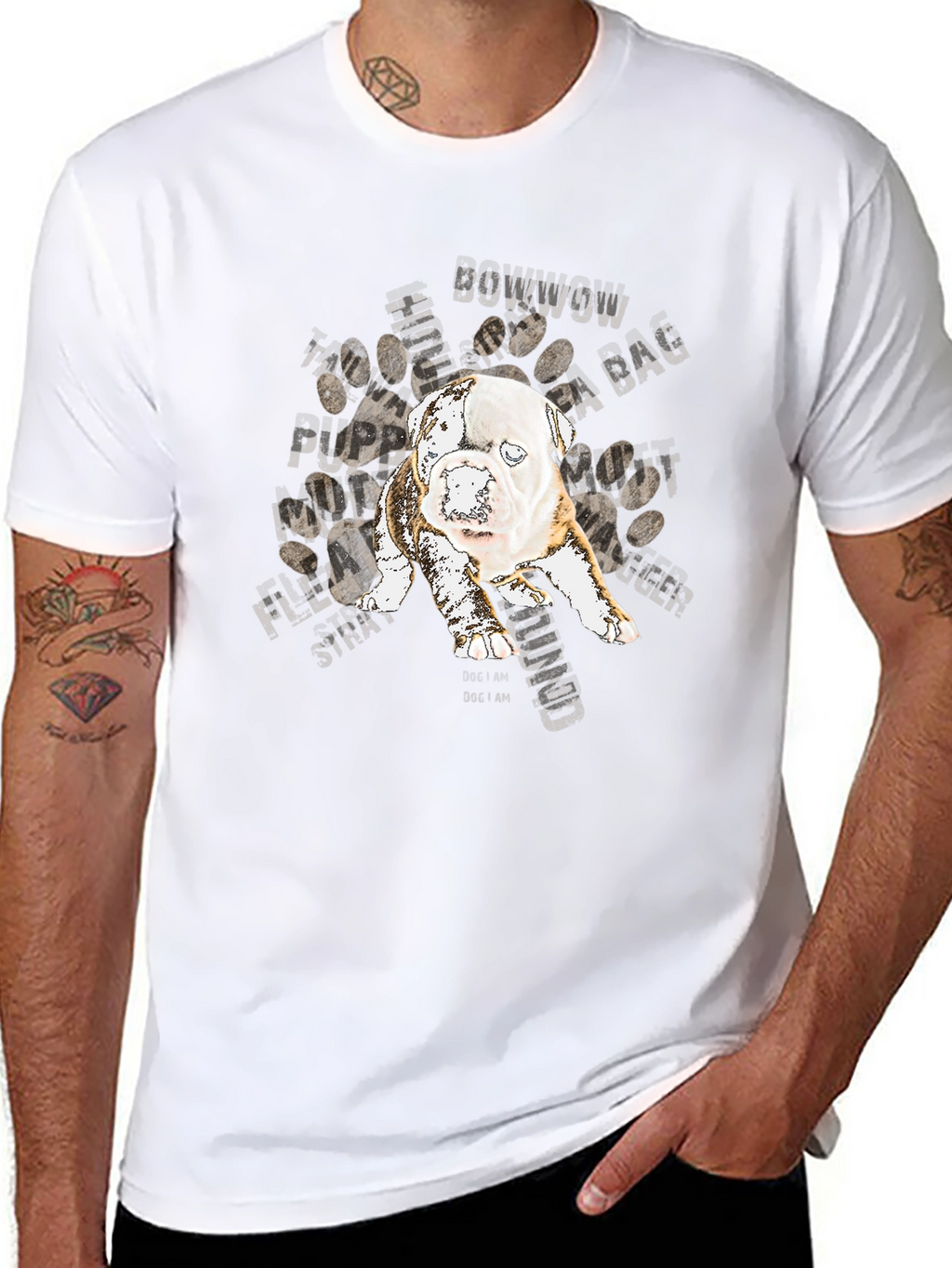 Dog Graphic T-Shirt - BowWow Design