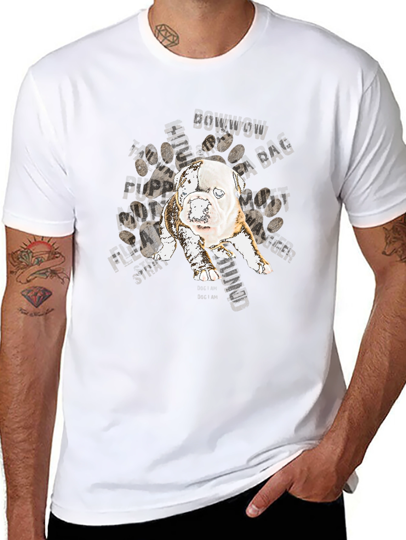 Dog Graphic T-Shirt - BowWow Design