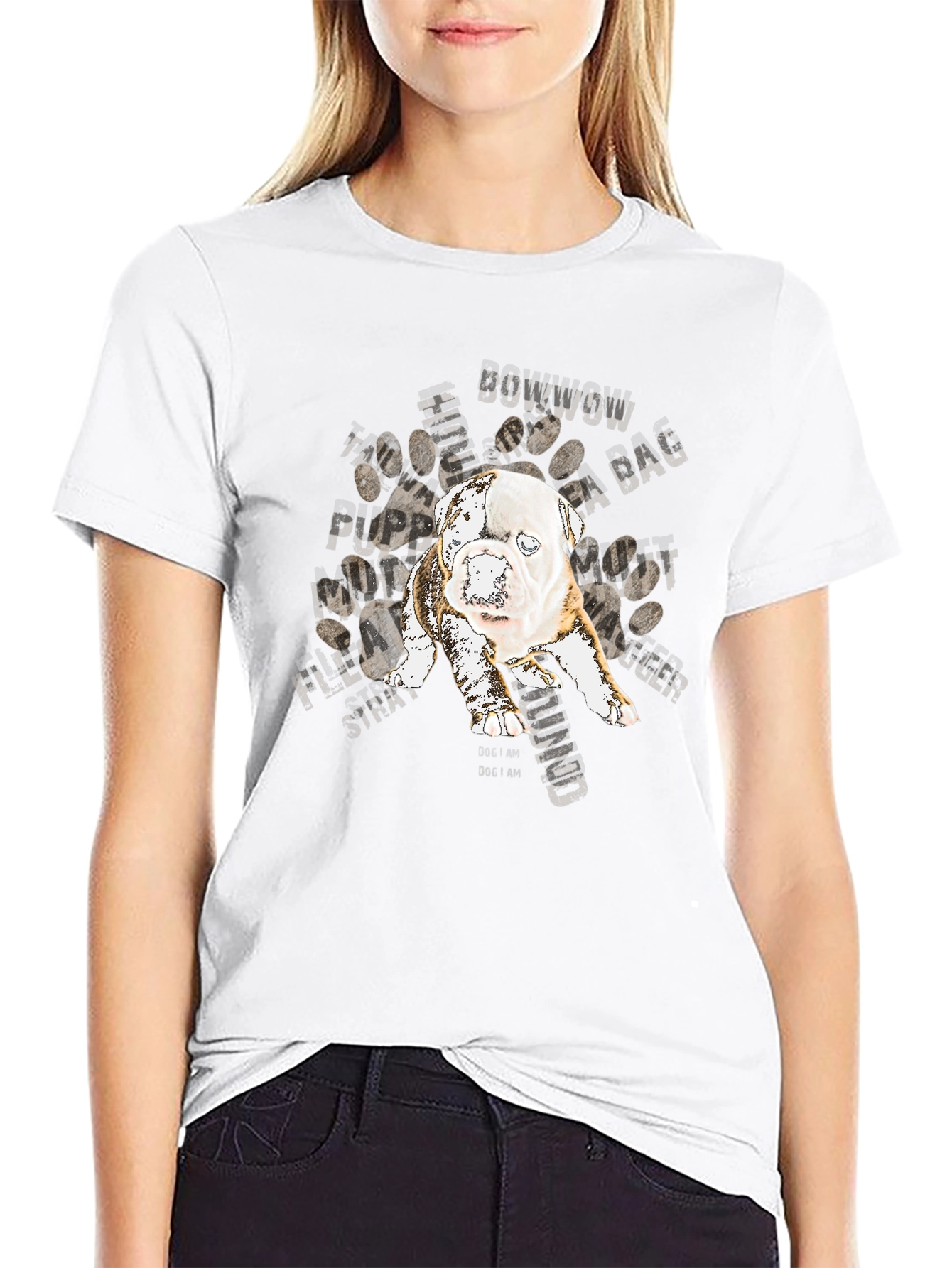 Dog Graphic T-Shirt - BowWow Design
