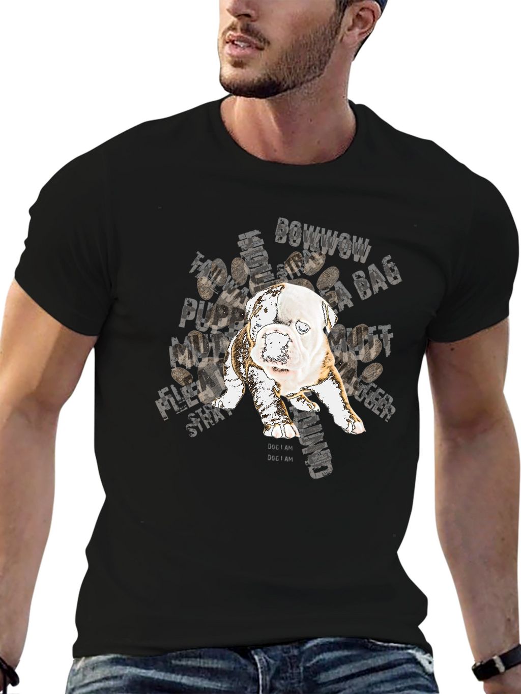 Dog Graphic T-Shirt - BowWow Design