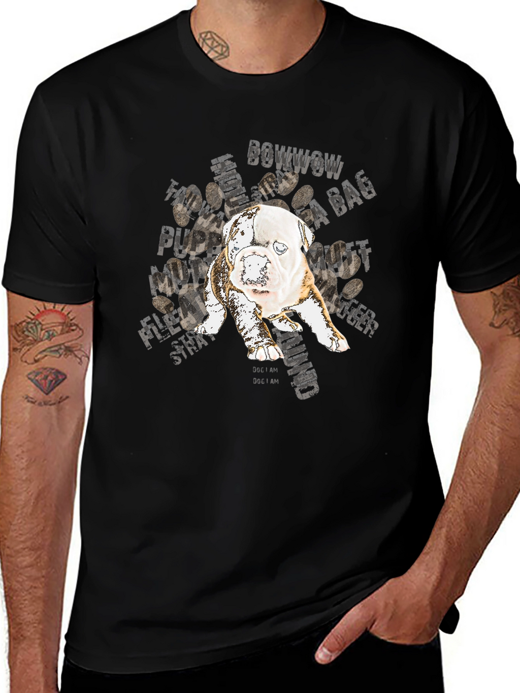 Dog Graphic T-Shirt - BowWow Design