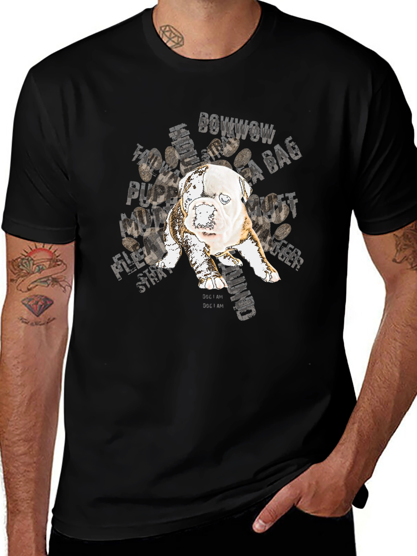 Dog Graphic T-Shirt - BowWow Design
