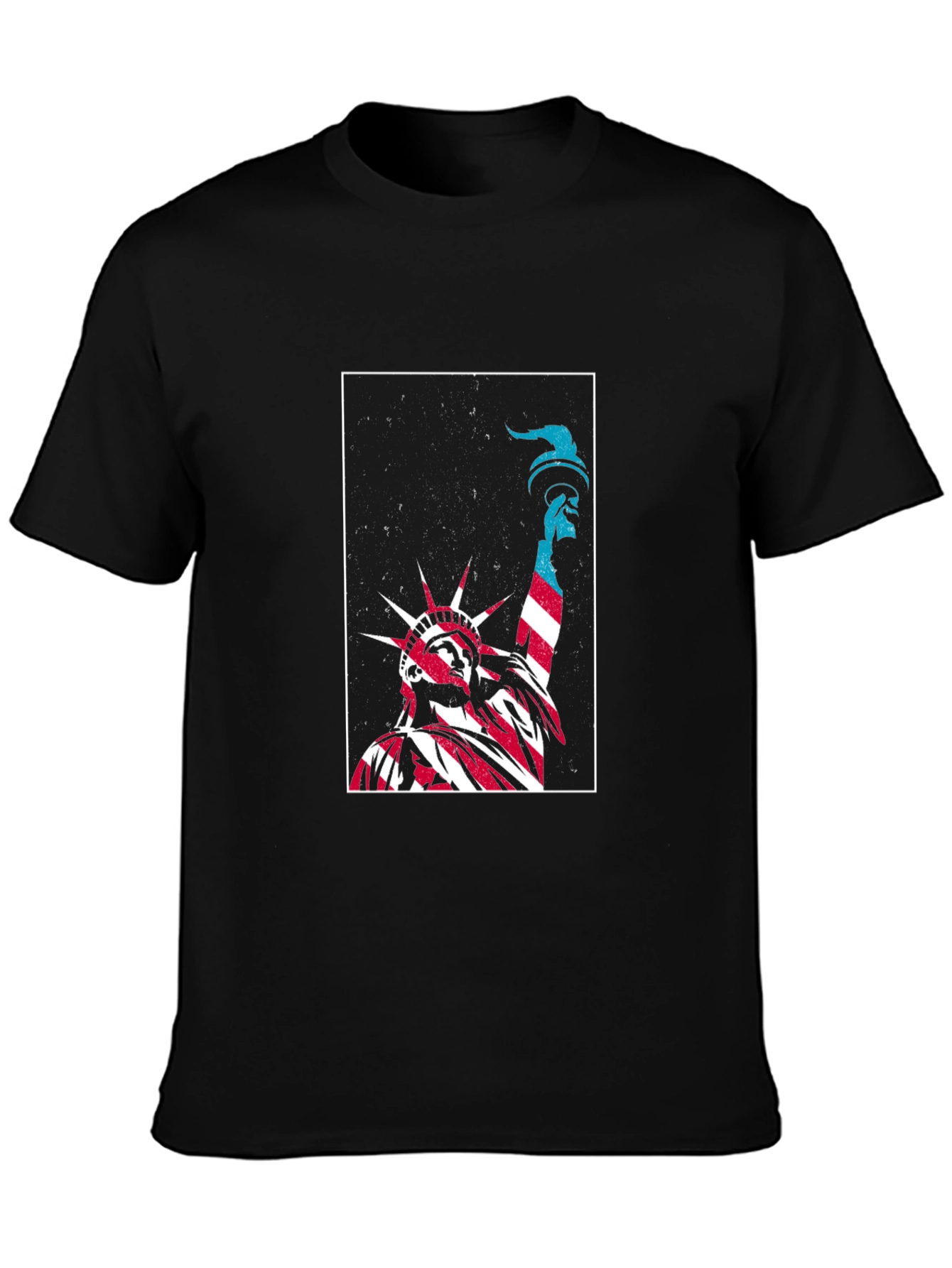 Statue of Liberty Graphic Tee - Patriotic Black T-Shirt