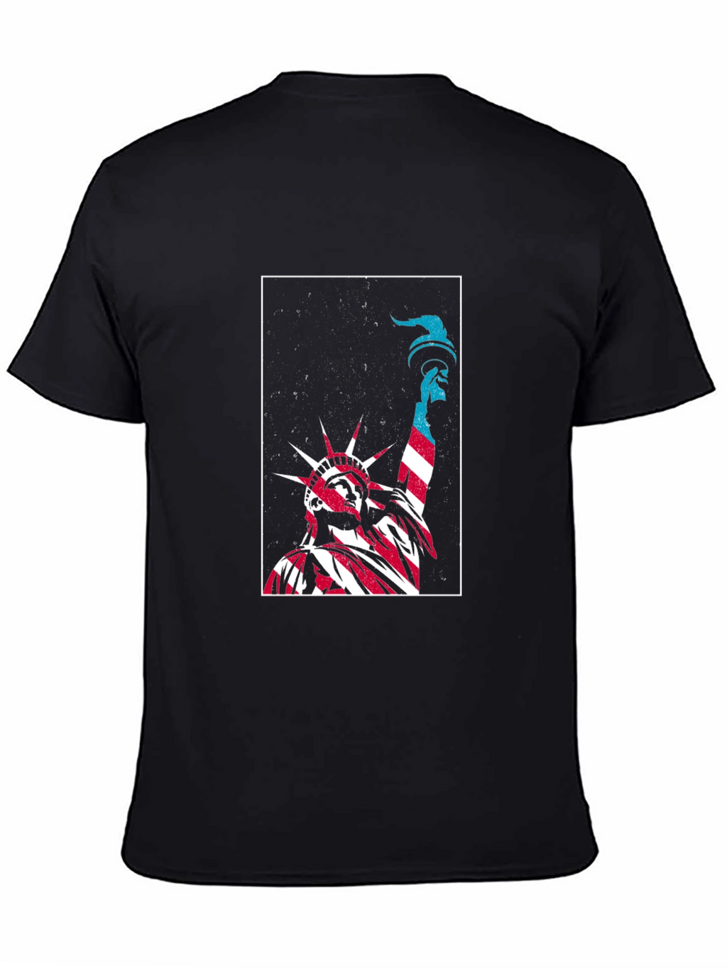 Statue of Liberty Graphic Tee - Patriotic Black T-Shirt