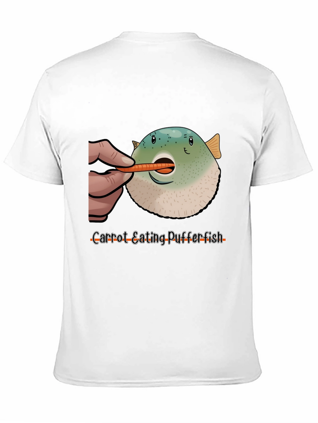 Carrot Eating Pufferfish T-Shirt