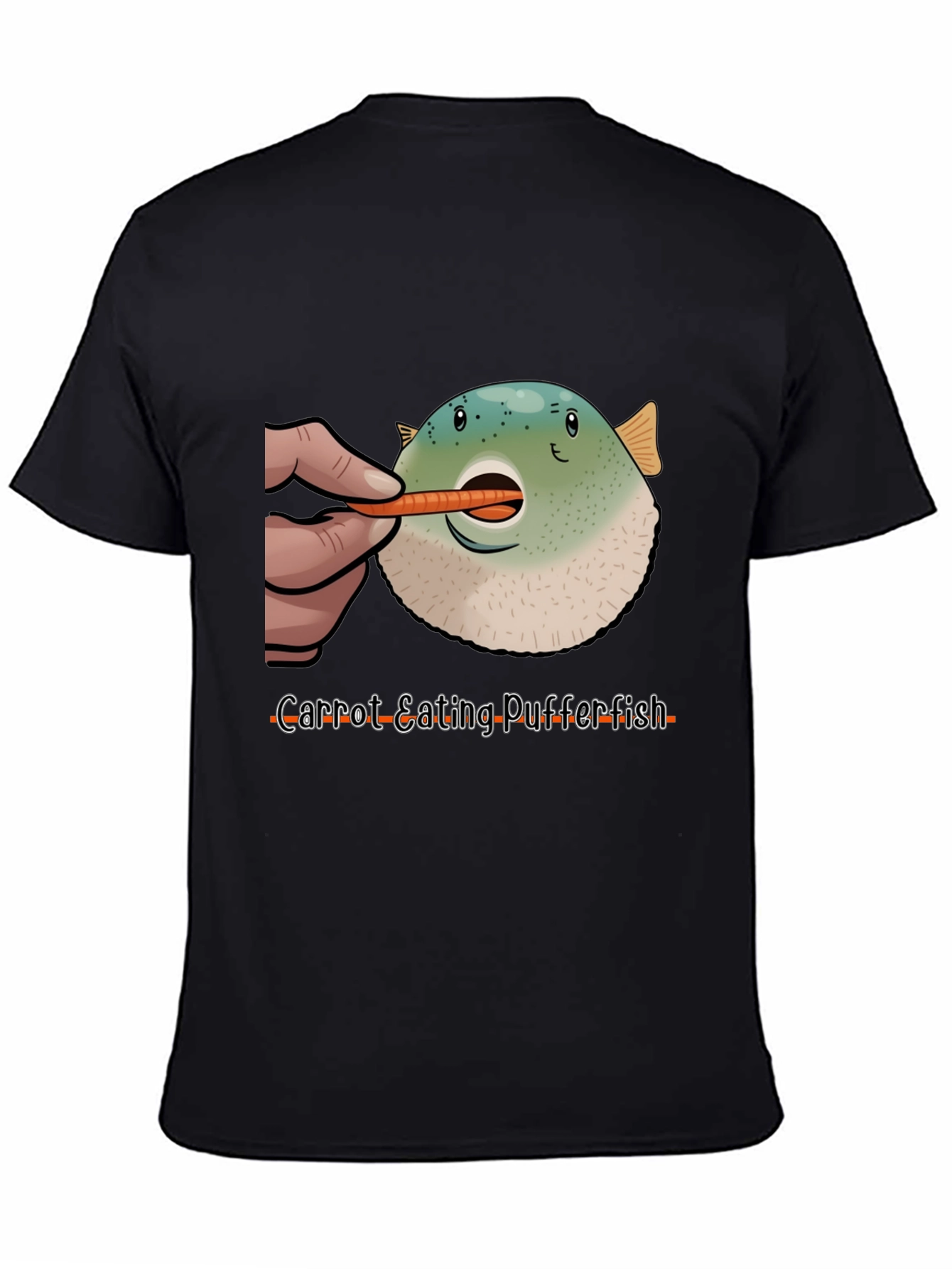 Carrot Eating Pufferfish T-Shirt