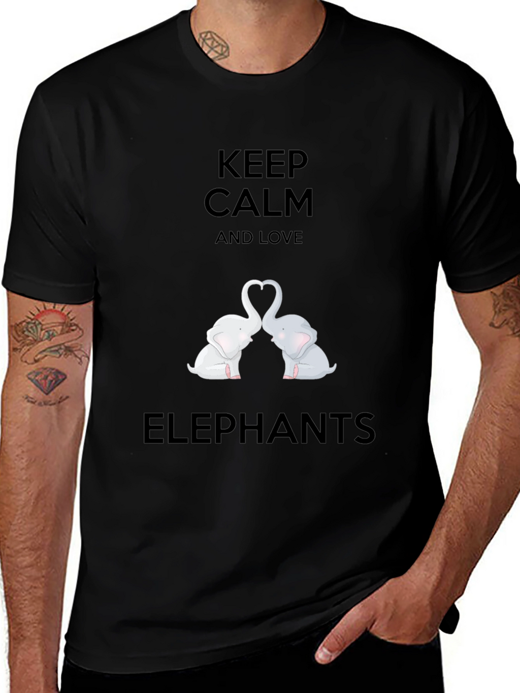 Keep Calm Love Elephants T-Shirt