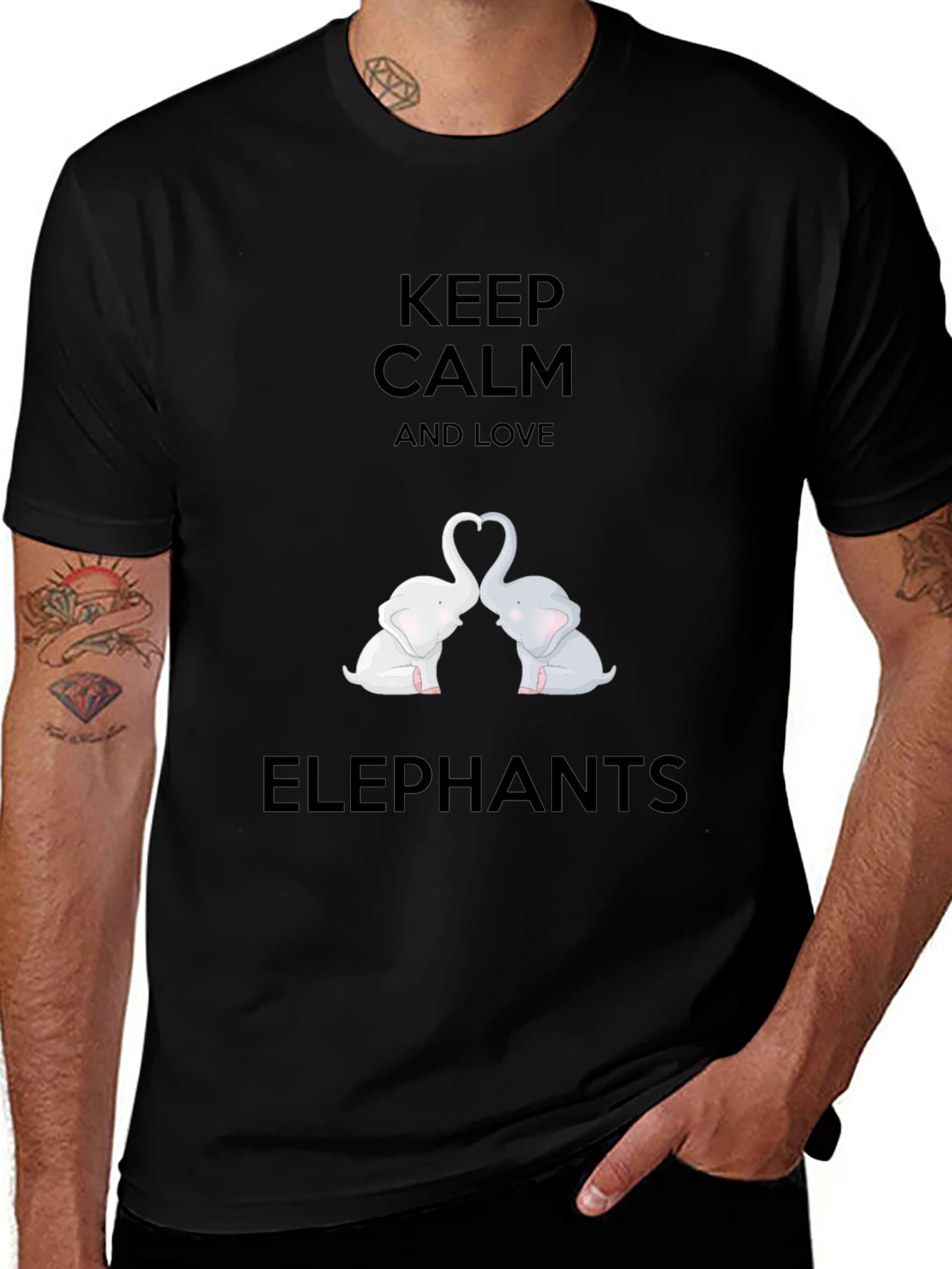 Keep Calm Love Elephants T-Shirt