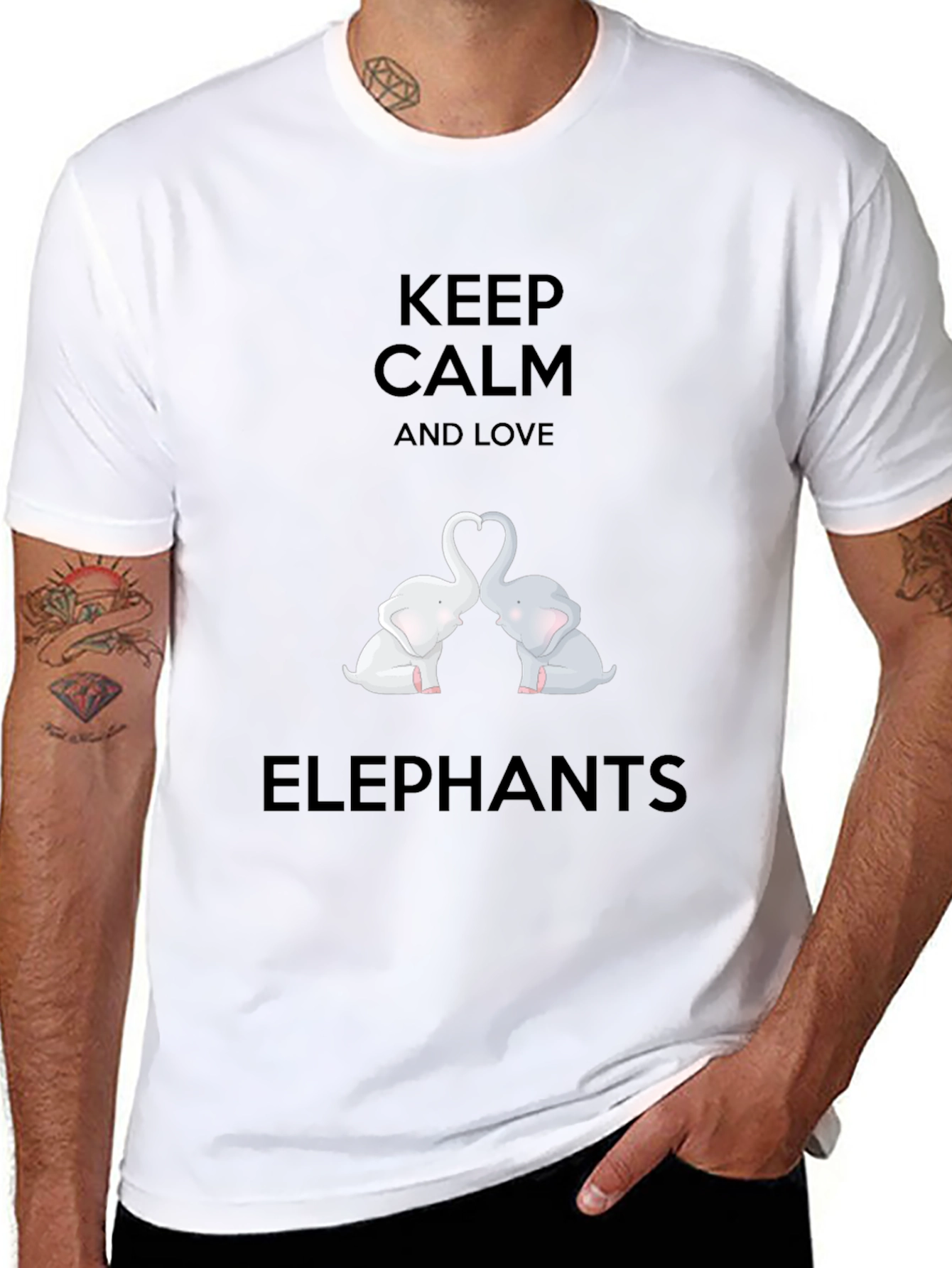Keep Calm Love Elephants T-Shirt