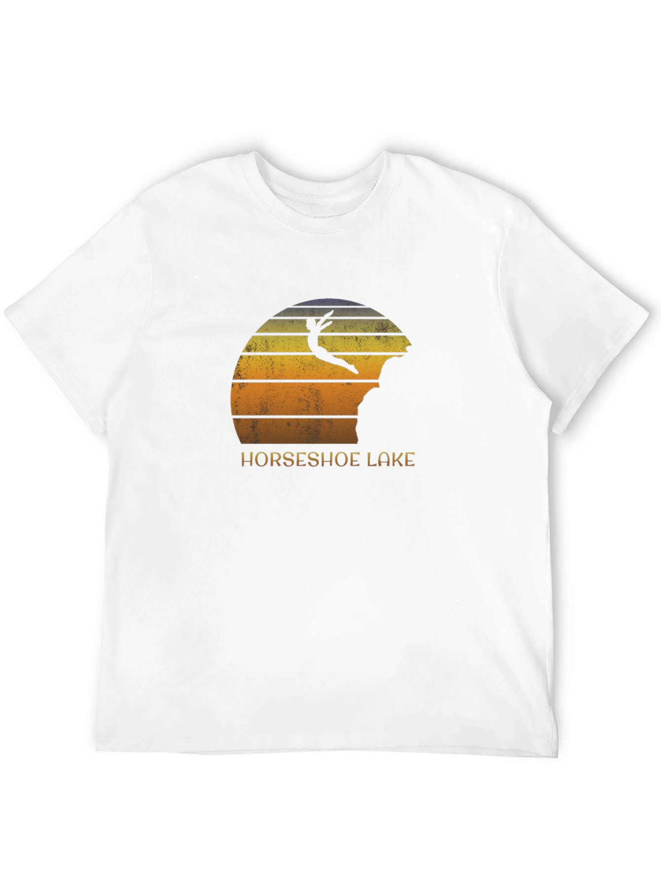 Horseshoe Lake Cliff Diver Black T-Shirt