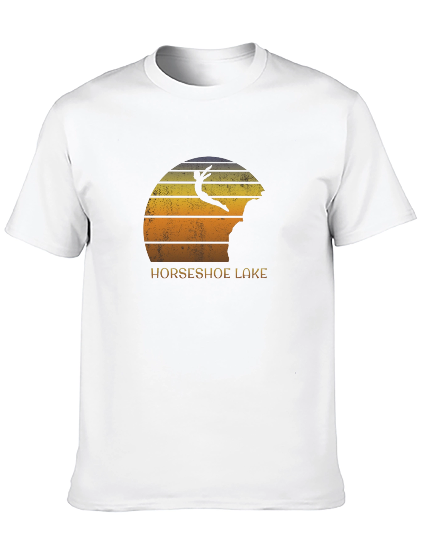 Horseshoe Lake Cliff Diver Black T-Shirt