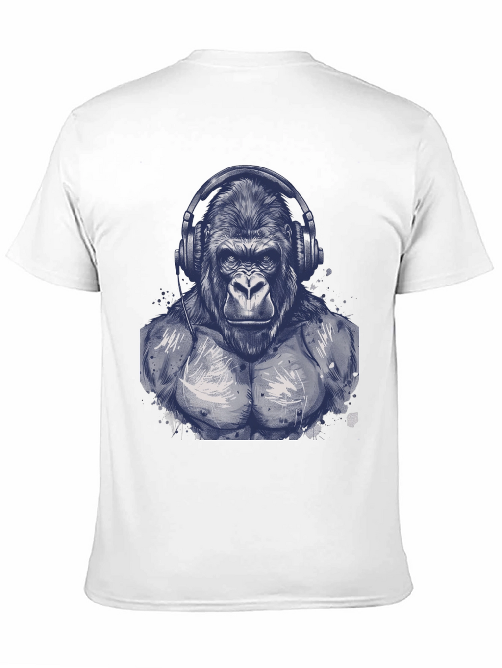 Gorilla Headphone Graphic T-Shirt