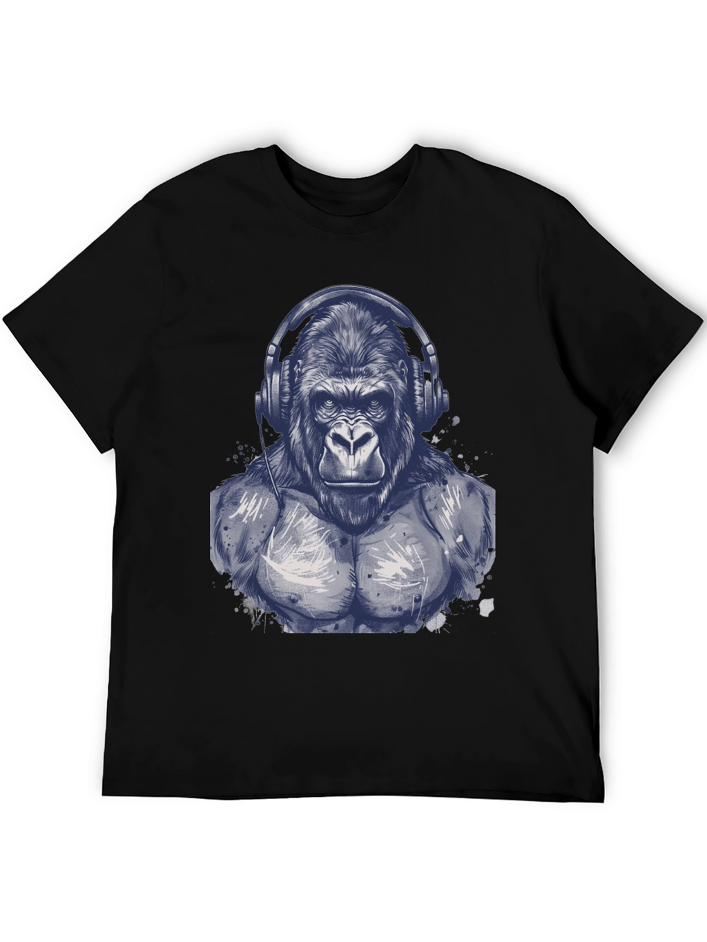 Gorilla Headphone Graphic T-Shirt