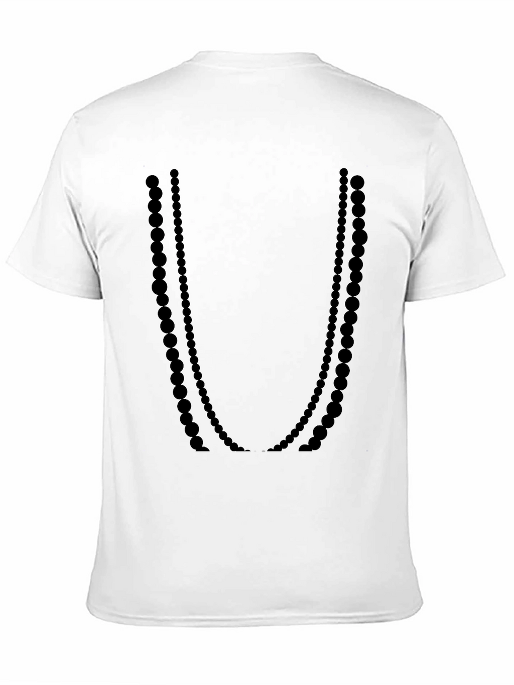 Black Beaded Necklace Graphic Tee