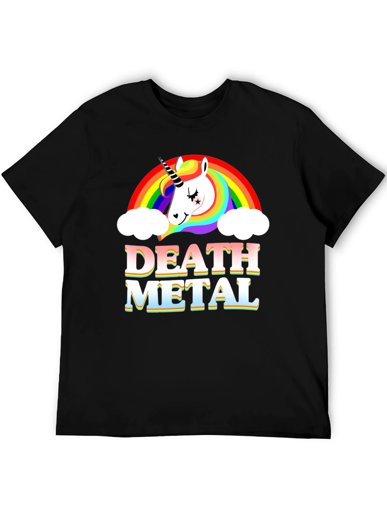 Unicorn Death Metal Rainbow T-Shirt