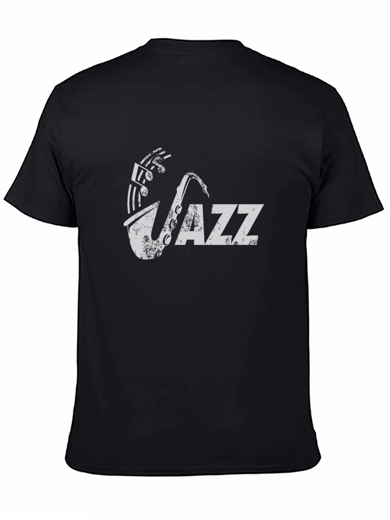 JAZZ Saxophone Black T-Shirt - Music Lovers Tee