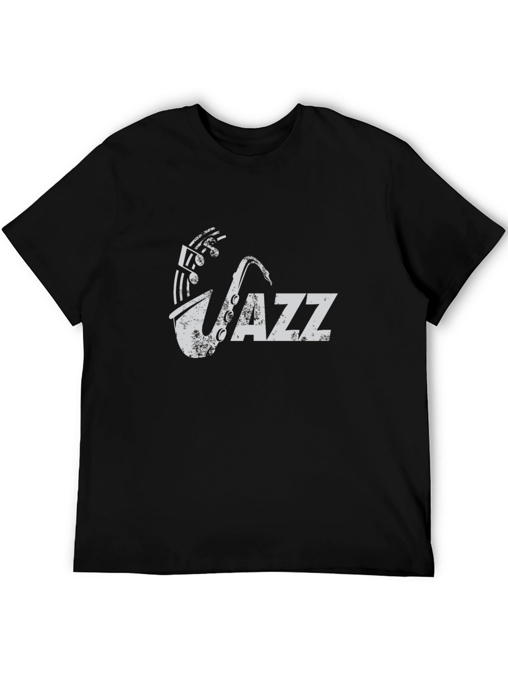 JAZZ Saxophone Black T-Shirt - Music Lovers Tee