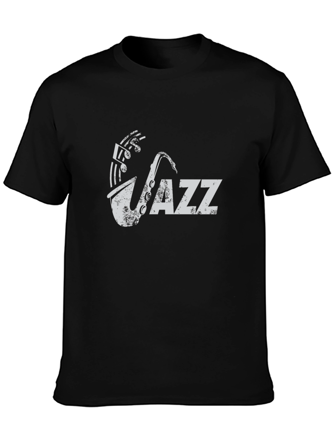 JAZZ Saxophone Black T-Shirt - Music Lovers Tee