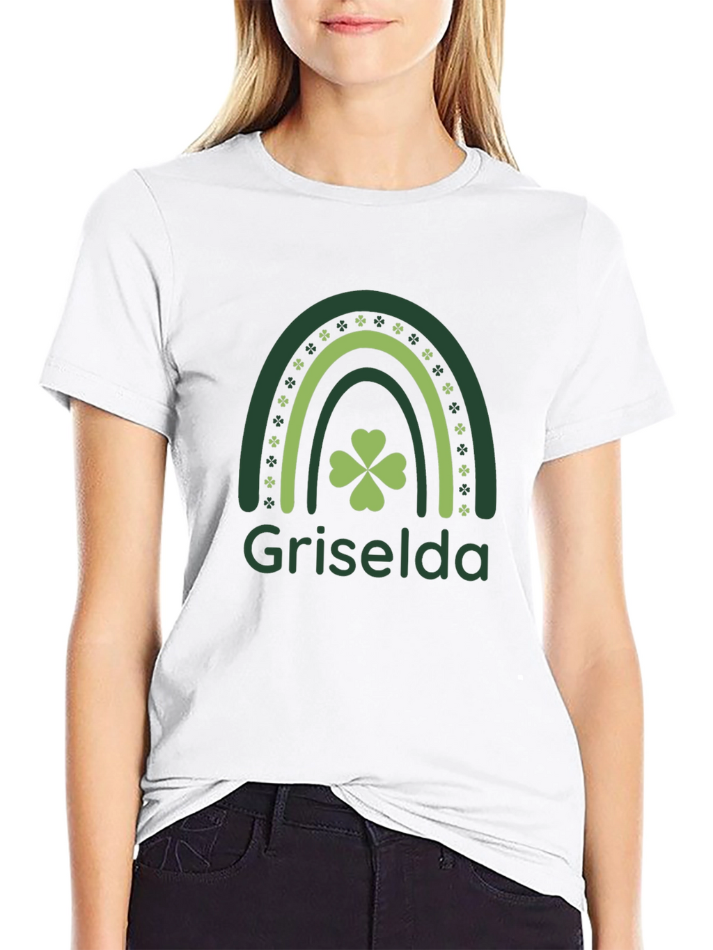 Griselda St. Patricks Day Clover Rainbow T-Shirt