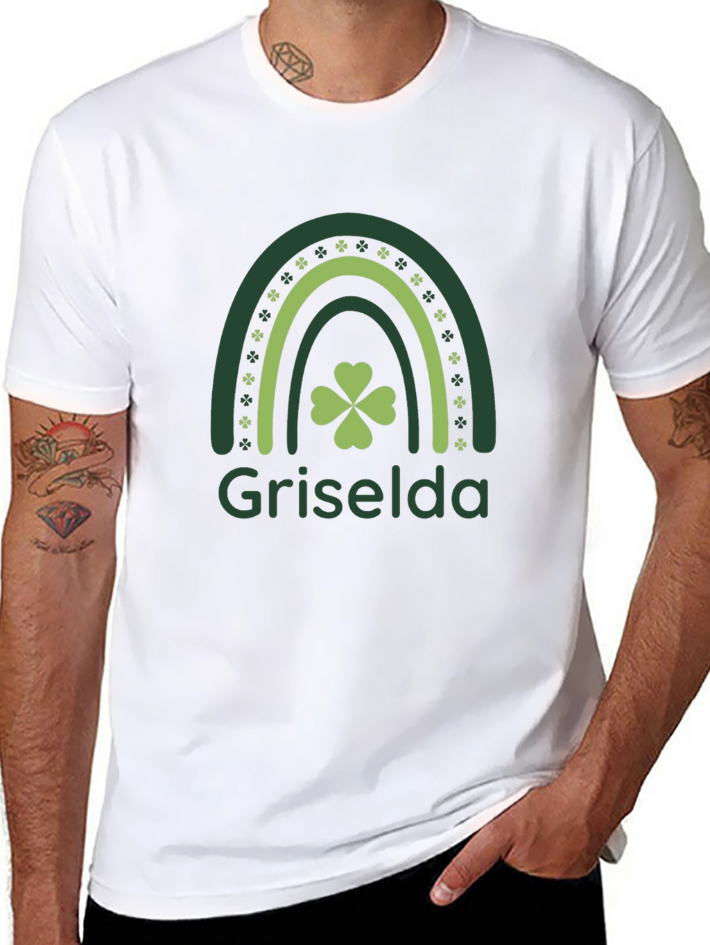 Griselda St. Patricks Day Clover Rainbow T-Shirt