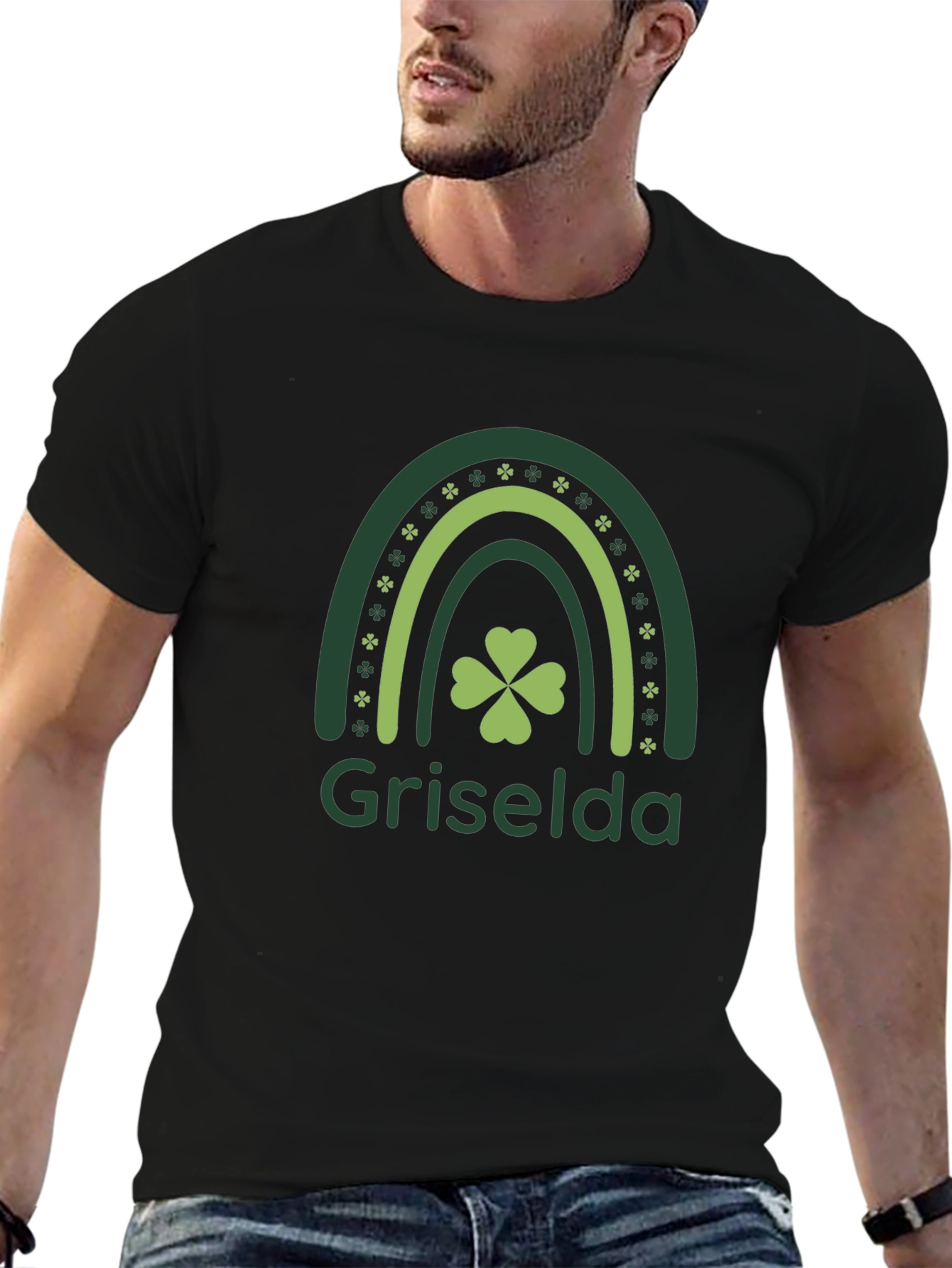Griselda St. Patricks Day Clover Rainbow T-Shirt