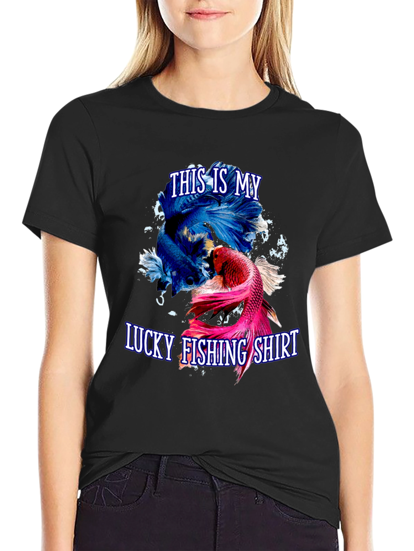 Lucky Fishing Shirt - Betta Fish Design