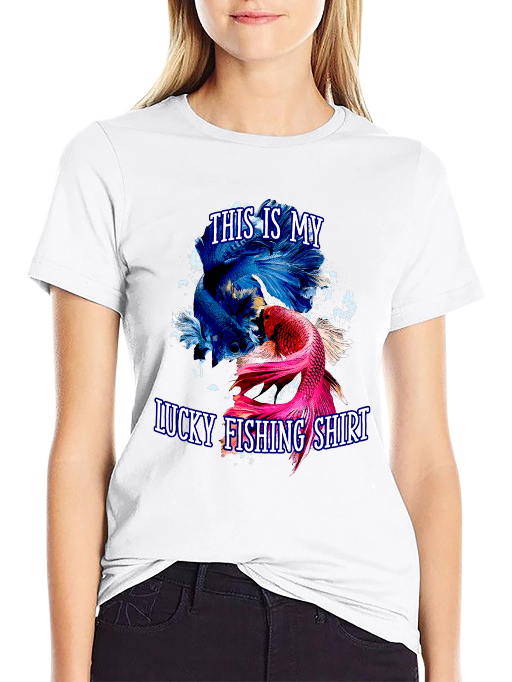 Lucky Fishing Shirt - Betta Fish Design