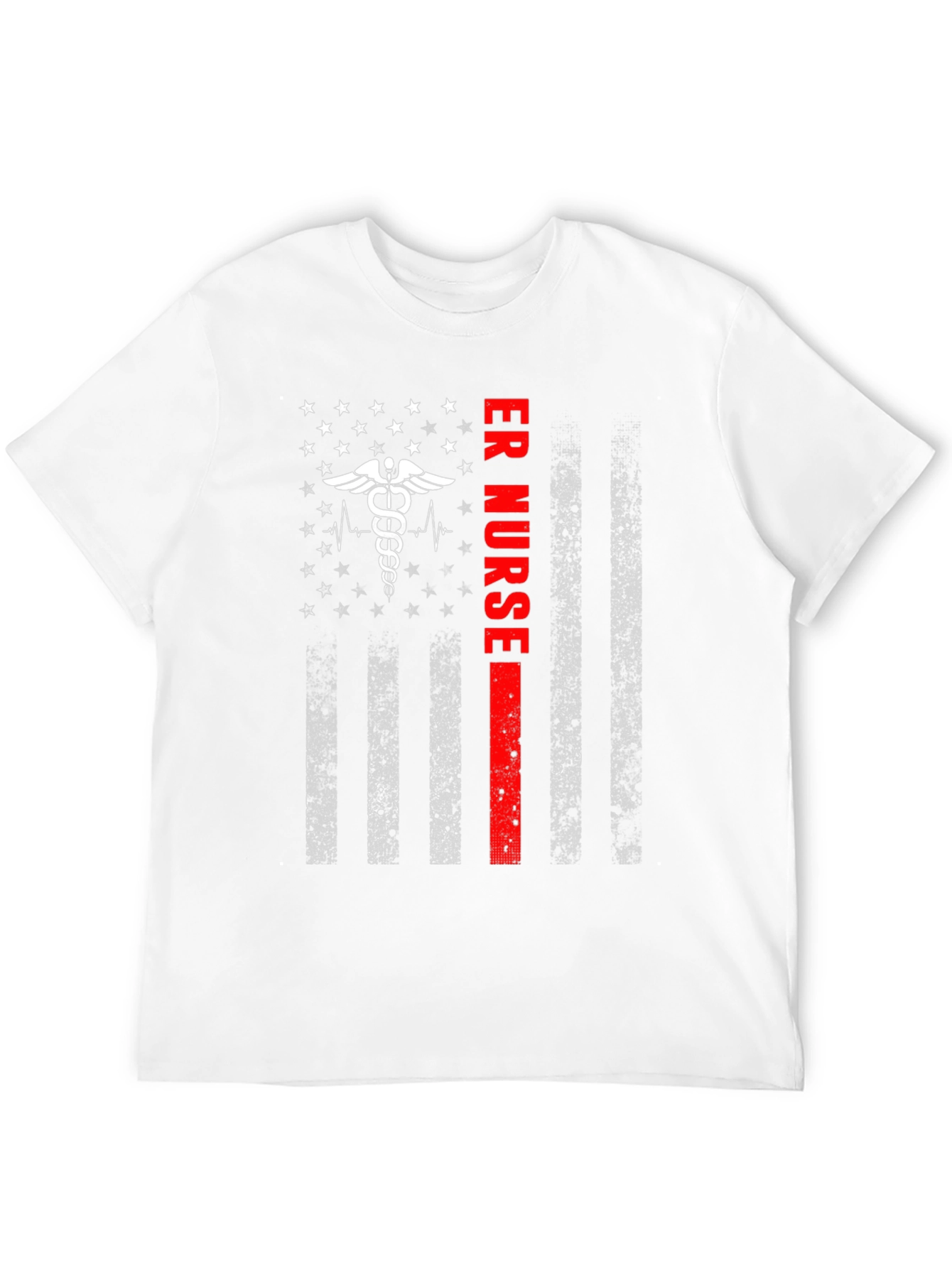 ER Nurse American Flag Graphic Tee