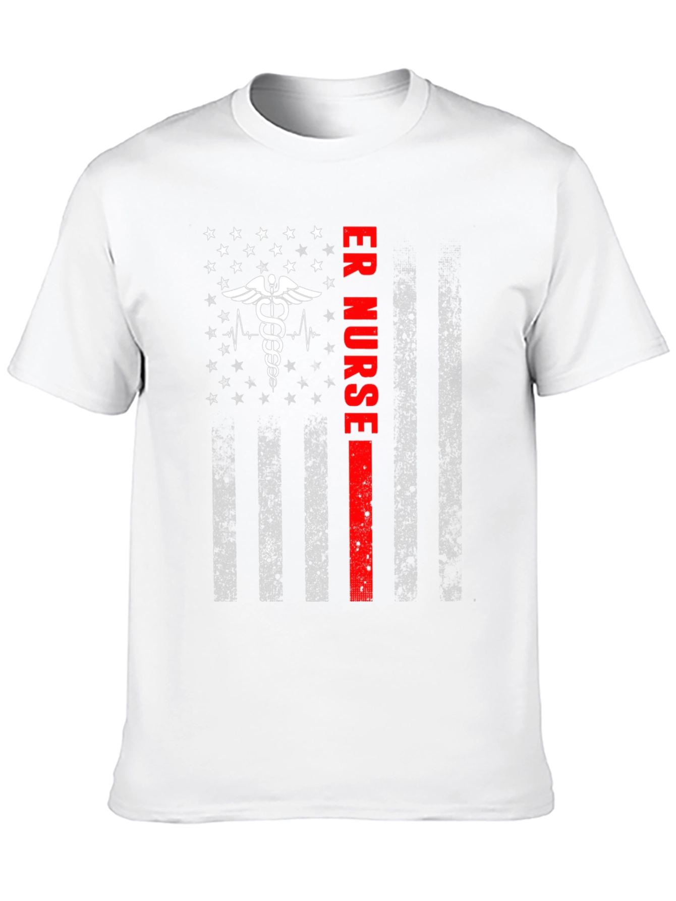 ER Nurse American Flag Graphic Tee