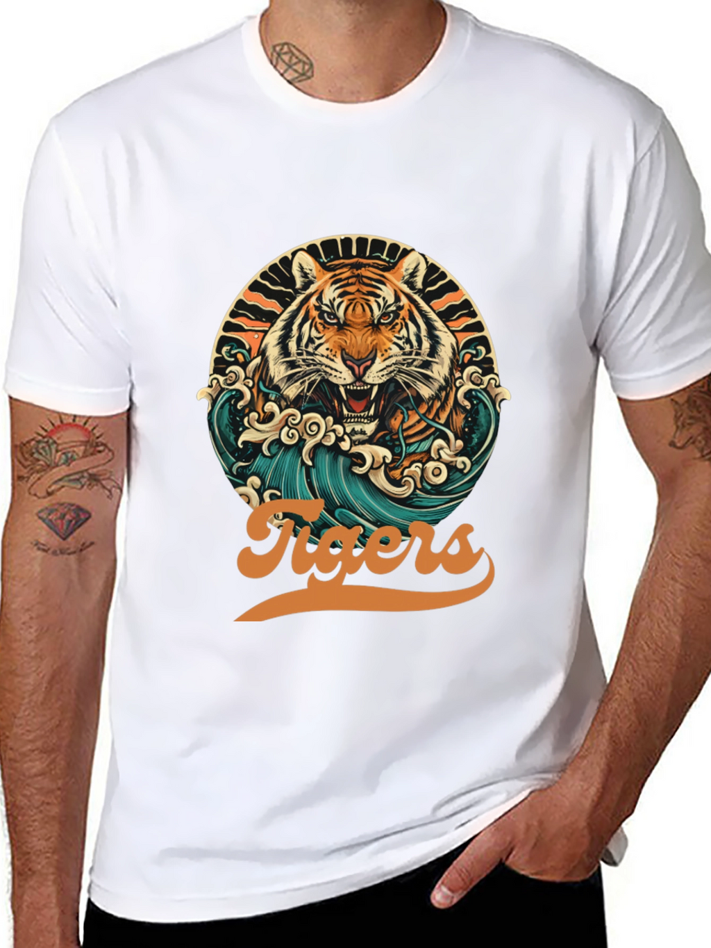 Tigers Graphic T-Shirt - Retro Design