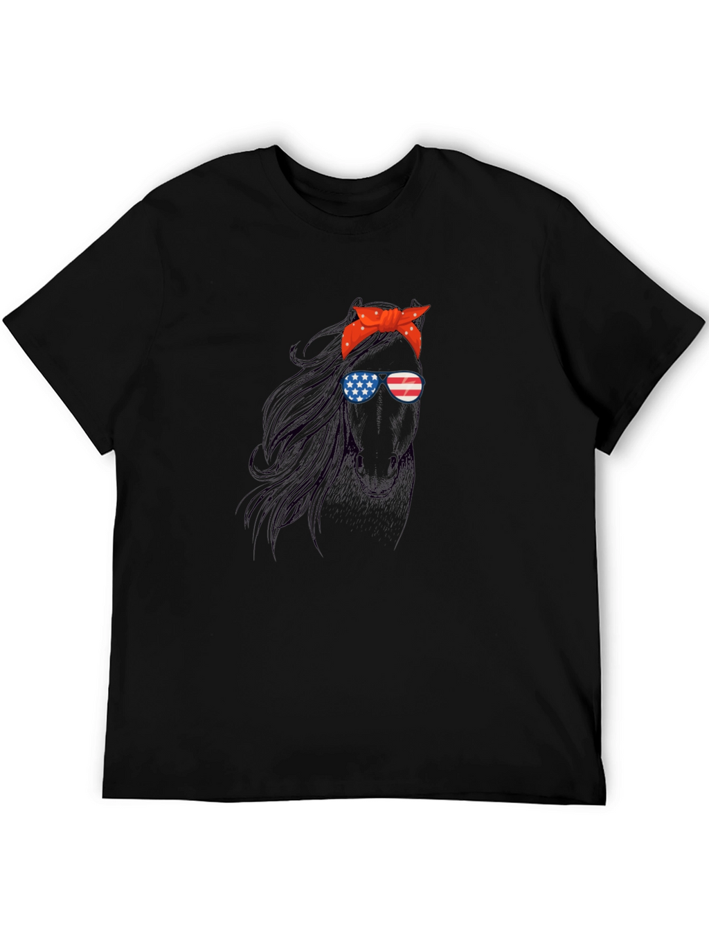 Patriotic Horse Graphic Tee