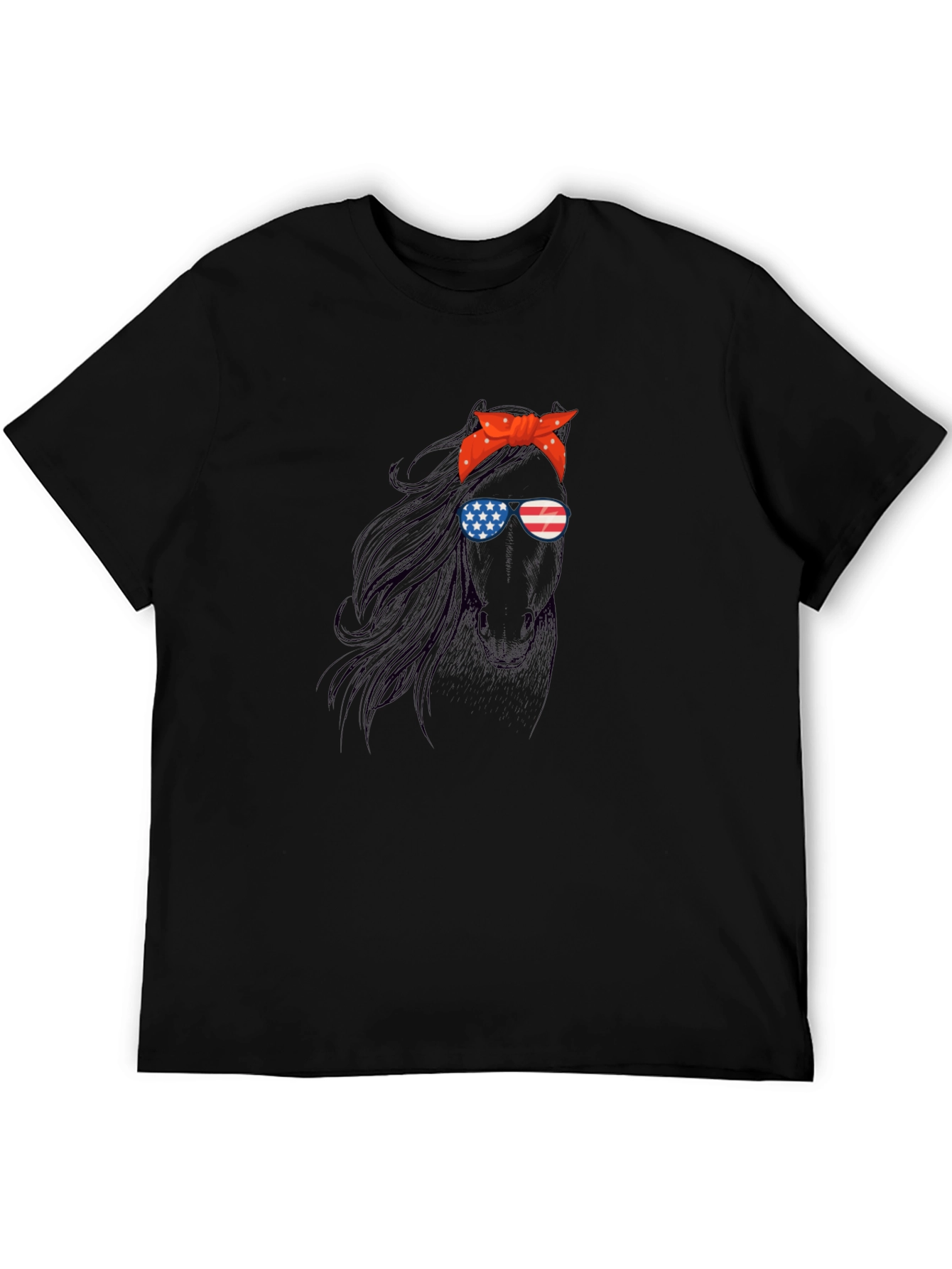 Patriotic Horse Graphic Tee