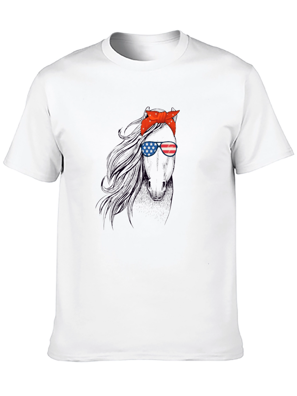 Patriotic Horse Graphic Tee