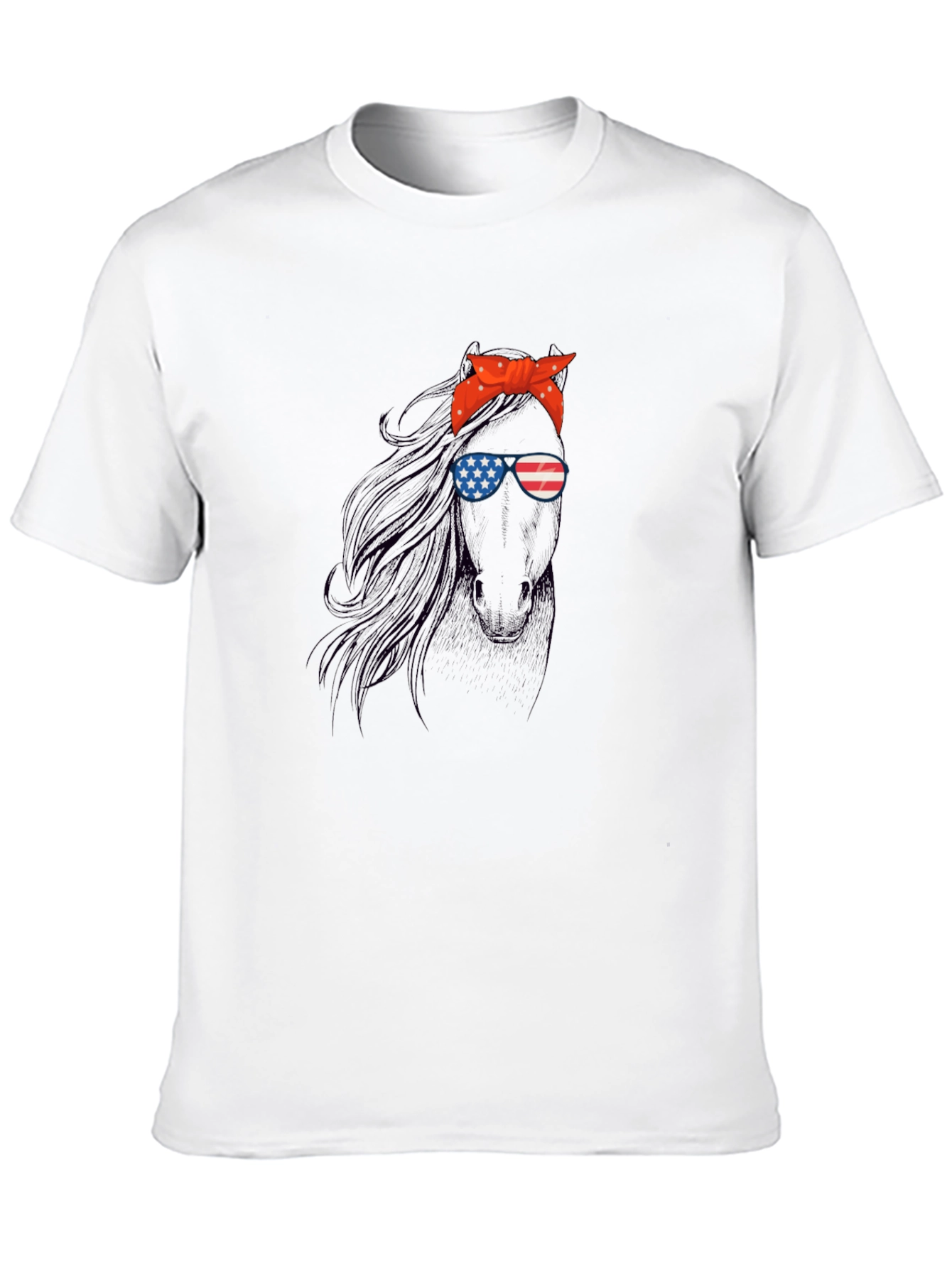 Patriotic Horse Graphic Tee