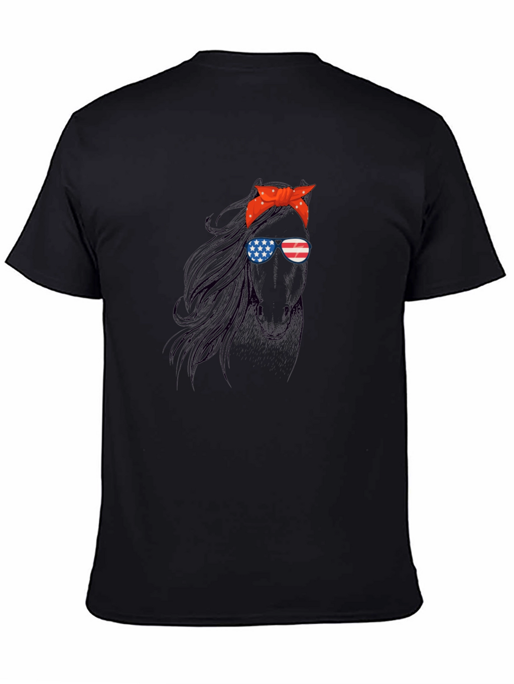 Patriotic Horse Graphic Tee