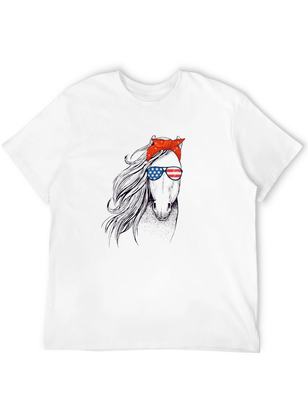 Patriotic Horse Graphic Tee