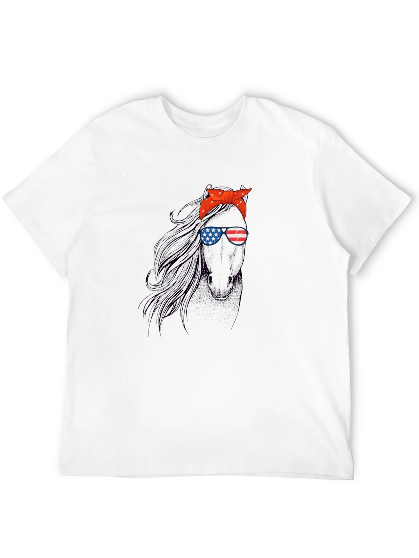 Patriotic Horse Graphic Tee