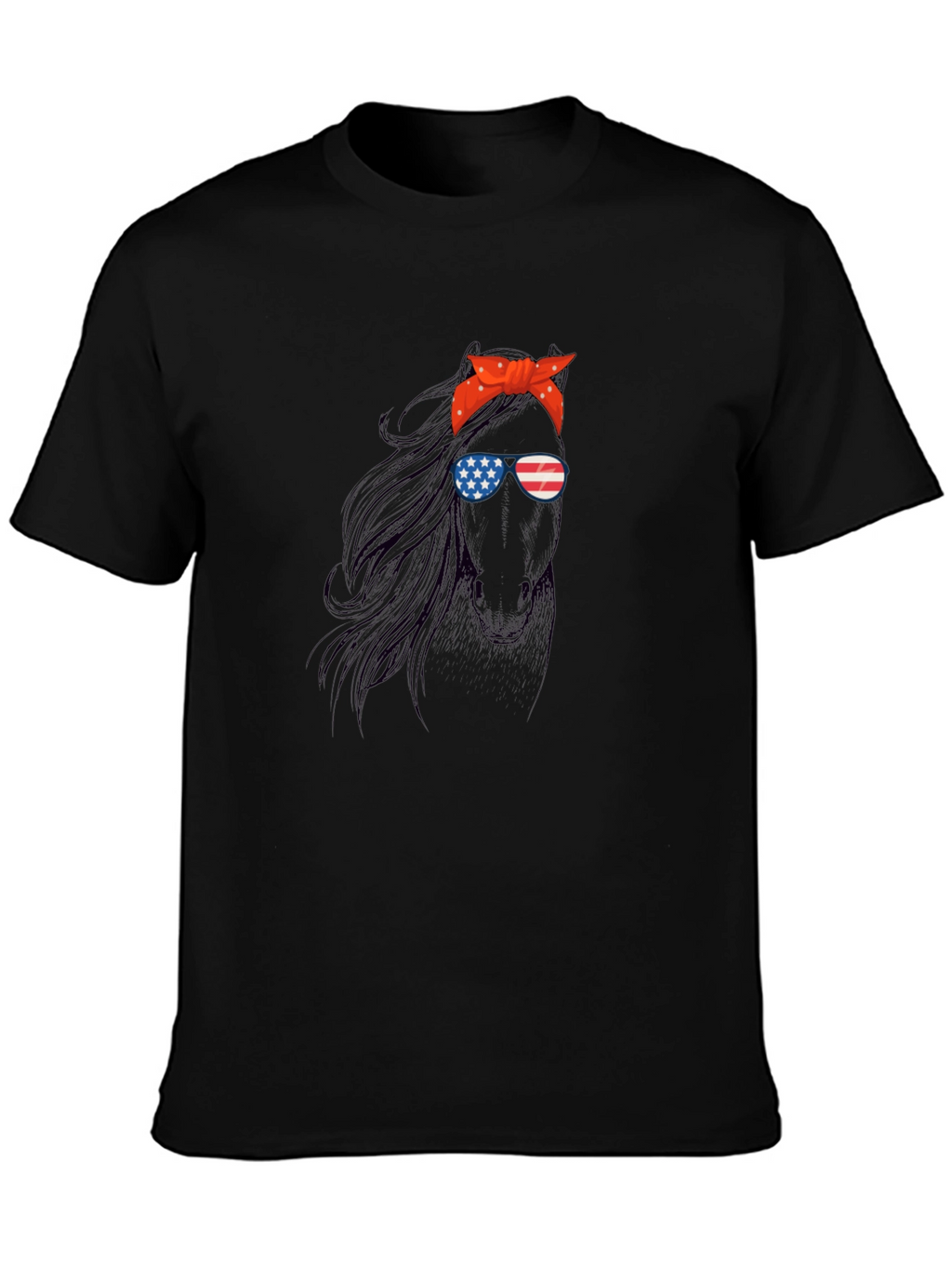 Patriotic Horse Graphic Tee