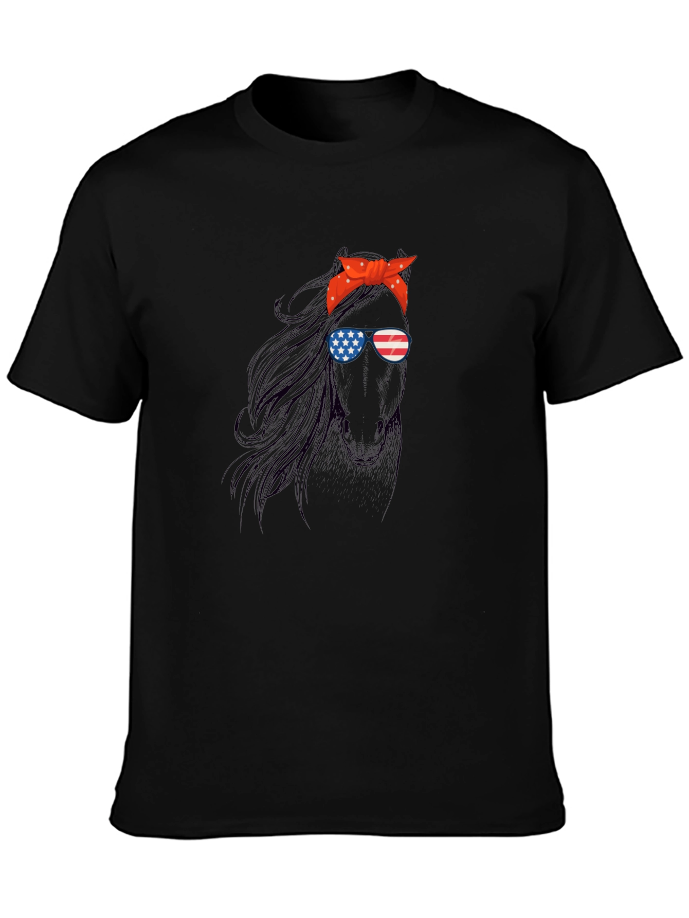 Patriotic Horse Graphic Tee