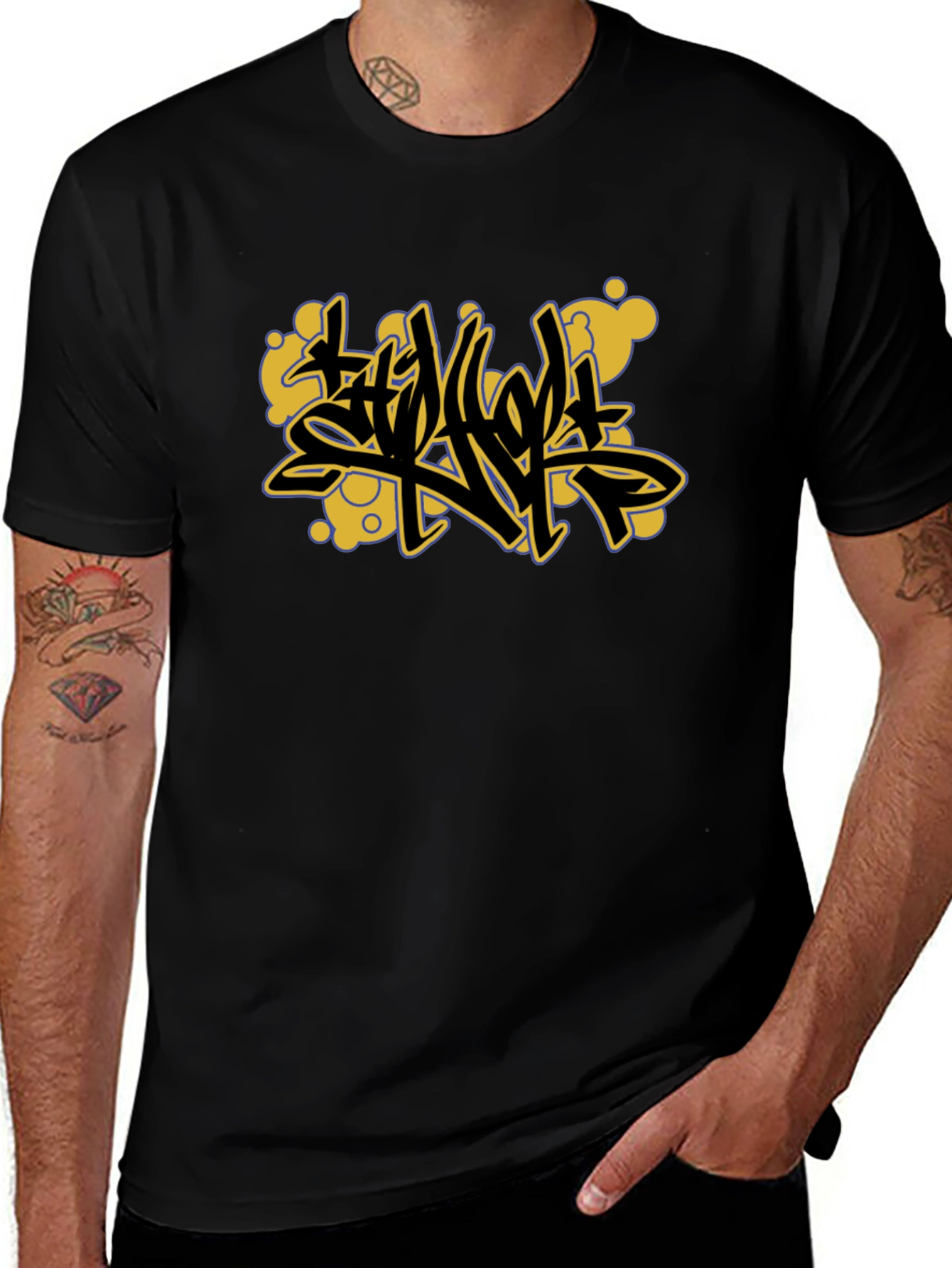 Bold Graphic Black T-Shirt