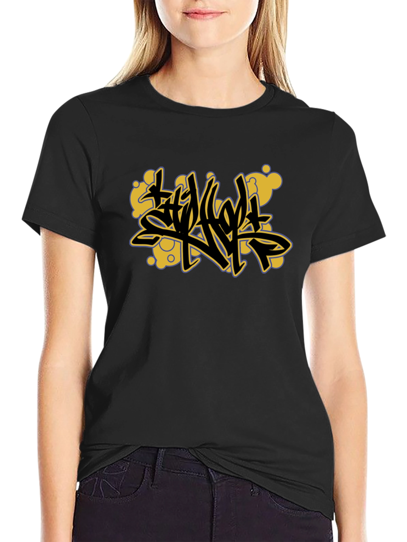 Bold Graphic Black T-Shirt