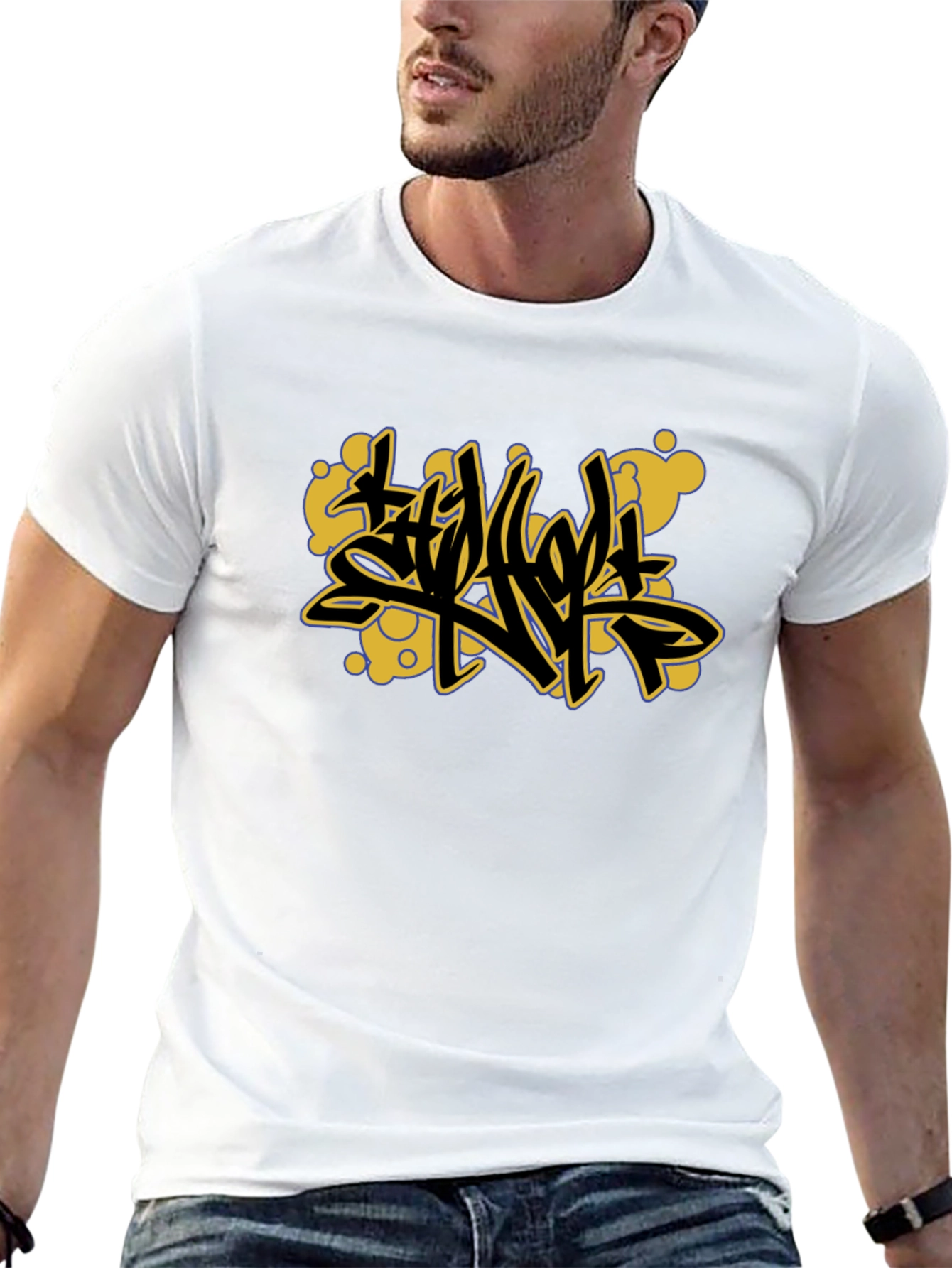 Bold Graphic Black T-Shirt