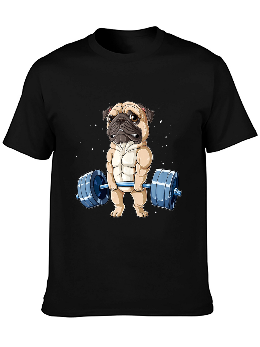 Muscle Pug Weightlifting Graphic Tee