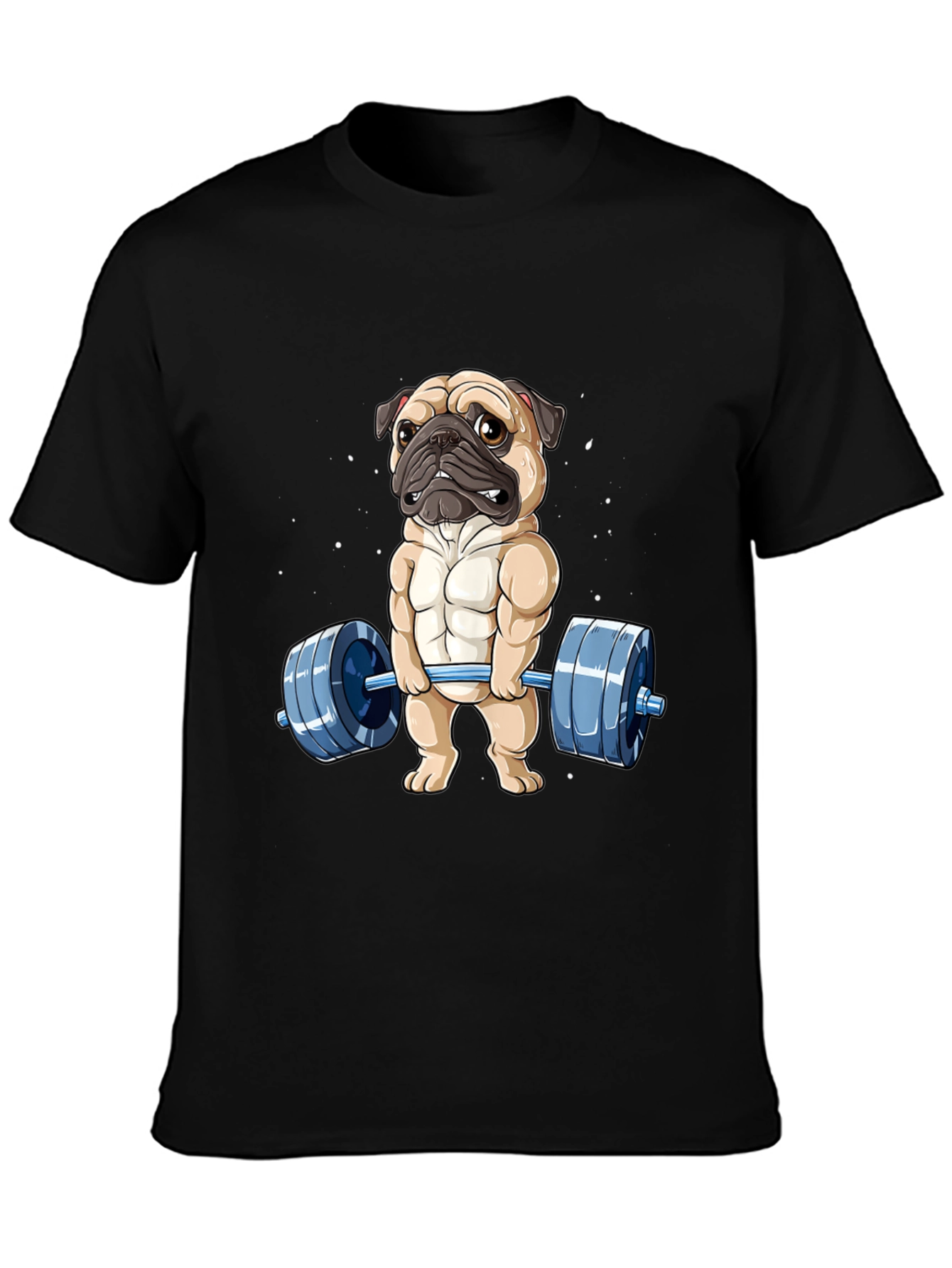 Muscle Pug Weightlifting Graphic Tee