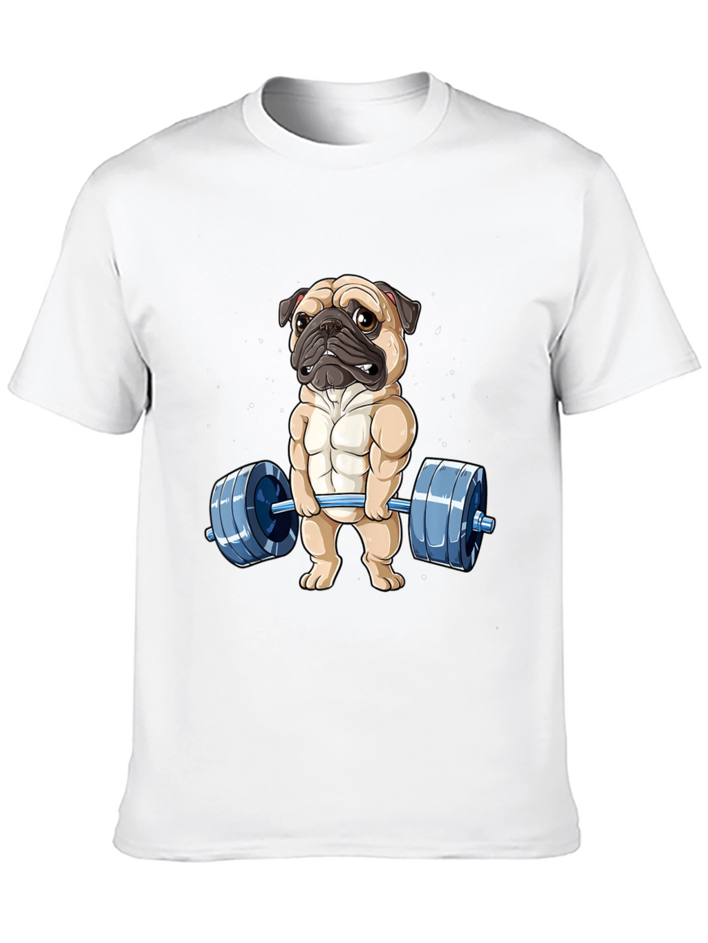 Muscle Pug Weightlifting Graphic Tee