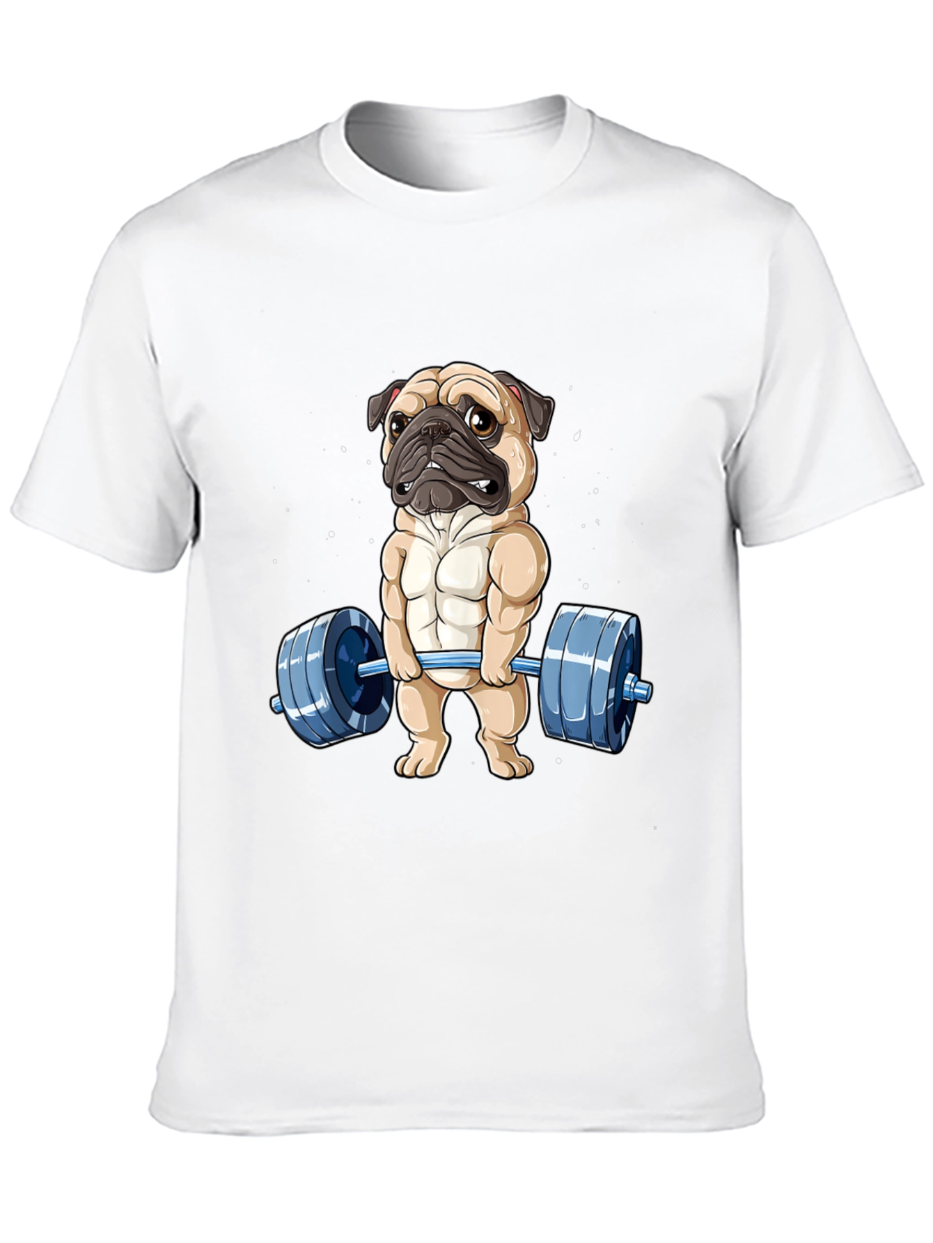Muscle Pug Weightlifting Graphic Tee