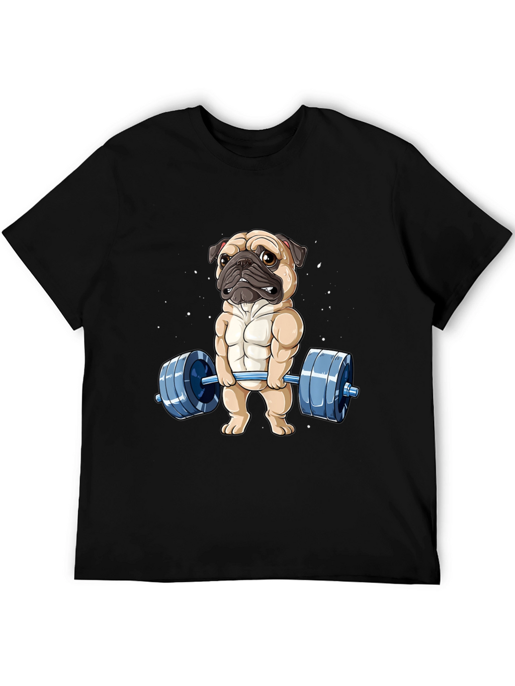 Muscle Pug Weightlifting Graphic Tee